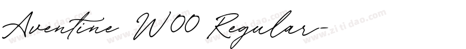 Aventine W00 Regular字体转换